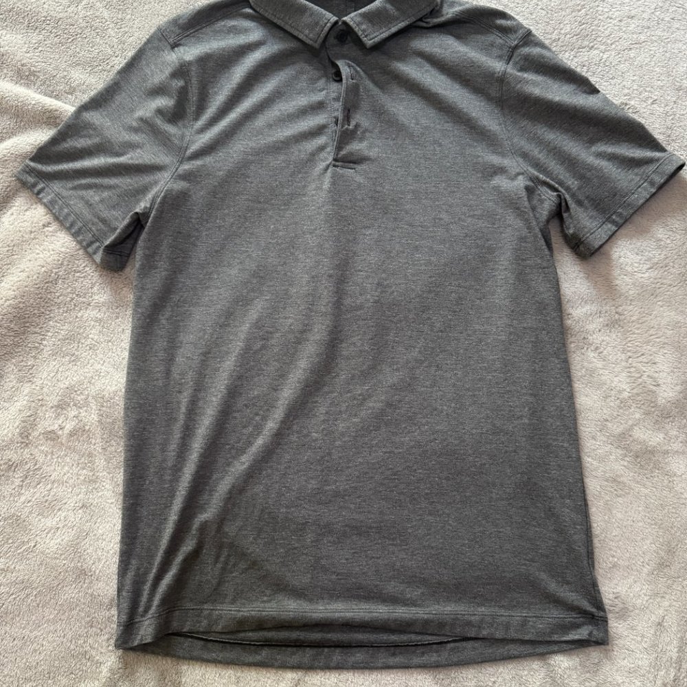 Lululemon Short Sleeve Evolution Polo Dark Grey